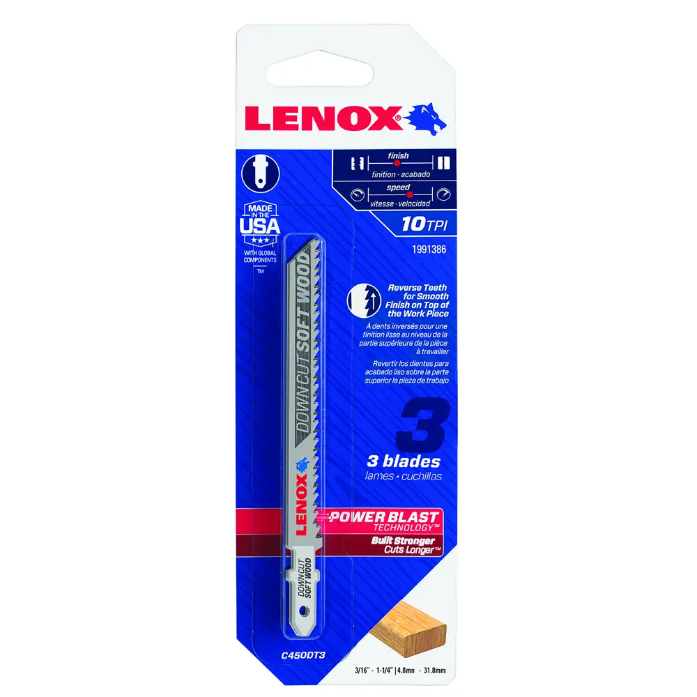 Пилки для лобзика по мягкой древесине Lenox C450DT, 3 шт. 82582644 STLM-2180449  - Вид №5