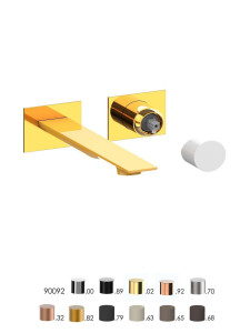 Однорычажный смеситель для раковины с 2 отверстиями и ограничителем расхода