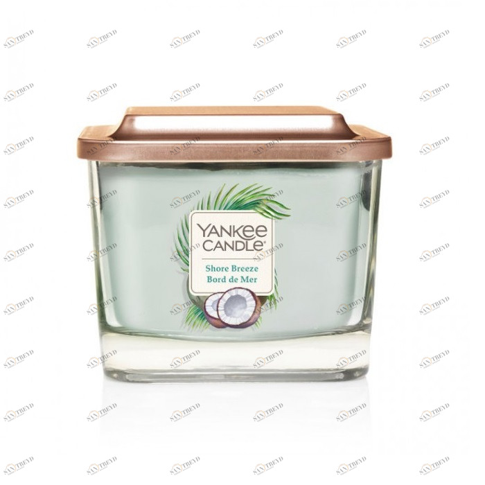 Свеча средняя Shore Breeze "Морской бриз" 347гр 28-38 часов YANKEE CANDLE  268068 Голубой 