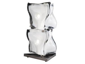 Настольная лампа из дутого стекла