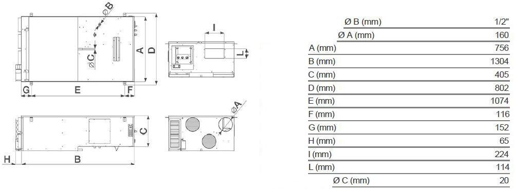 Vortice Рекуператор тепла с функцией осушения Vort hri dh 45094 - Вид №1