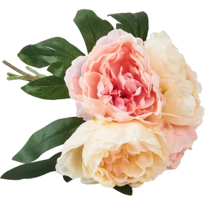 Композиция из искусственных растений пионы 25х25х31,5см розовый полиэстер