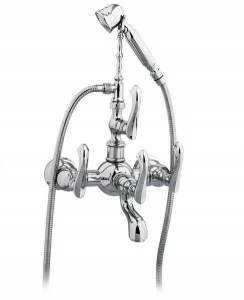 Bronces Mestre Настенный смеситель для ванны на 2 отверстия с ручным душем Retro 035016.j00.50