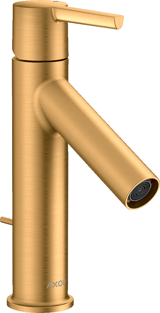 10001250 Смеситель для раковины 100, однорычажный, с рычажной ручкой и сливным гарнитуром AXOR STARCK