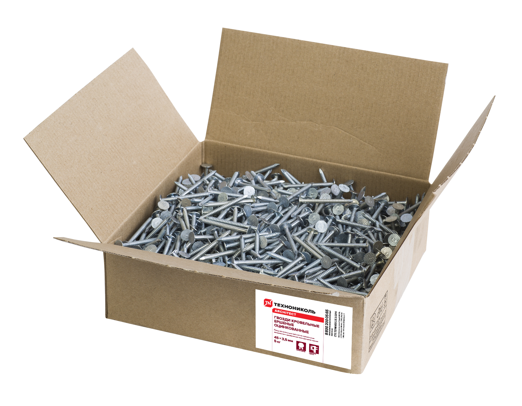 82588282 Гвозди кровельные ершёные для гибкой черепицы 5 кг STLM-0030813 ТЕХНОНИКОЛЬ 