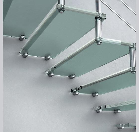 MOBIROLO Г-образная консольная лестница из стекла sun-id-1372709 - Вид №3