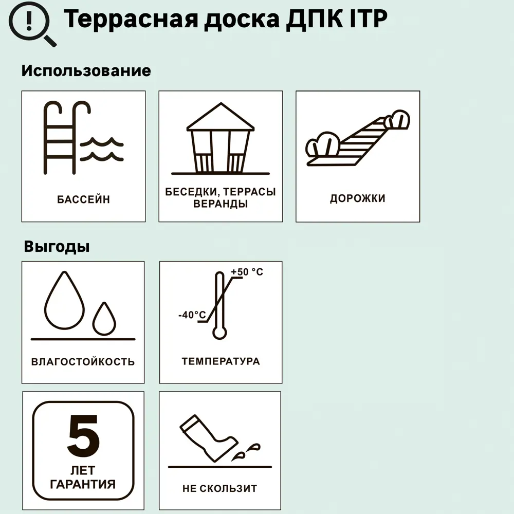 Террасная доска ДПК ITP цвет Дуб беленый 3000x162x26 мм вельвет 0.486 м² 81954376 STLM-2058125  - Вид №3