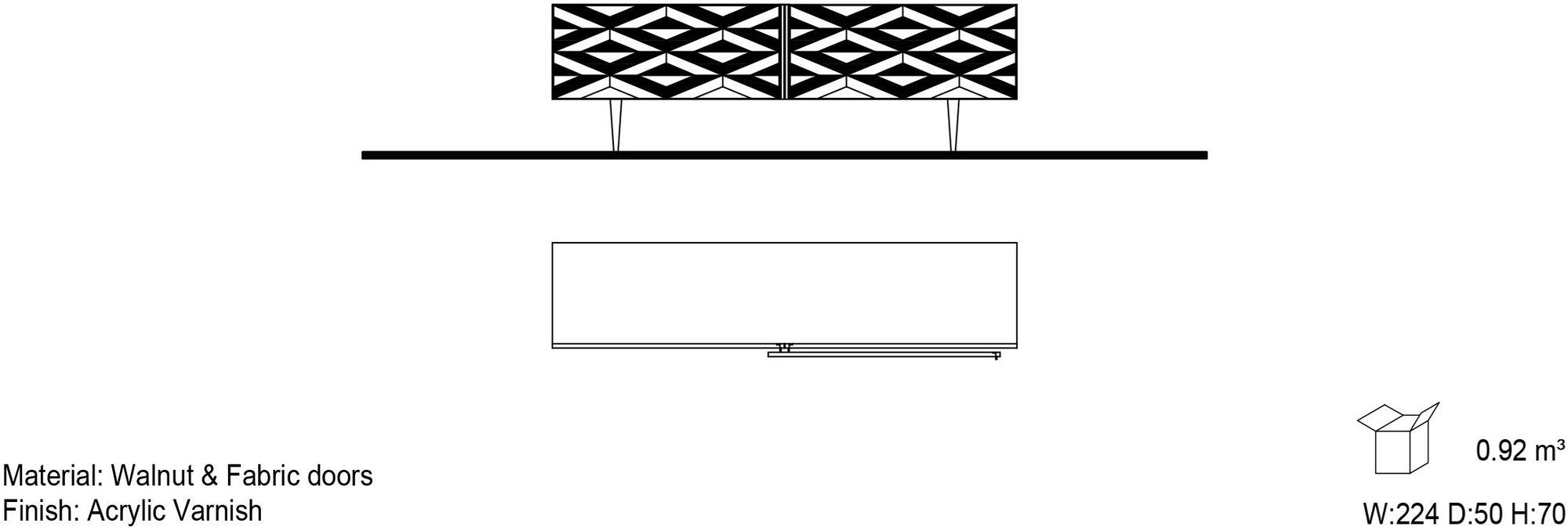 Mobi Тумба под телевизор из лакированной древесины Variant sun-id-1498459 - Вид №2