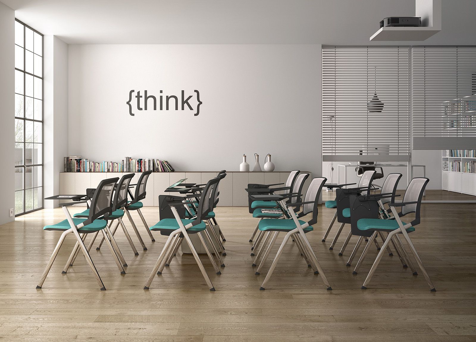 Стул из хромированной стали и ткани с подлокотниками Leyform Key Ok ARCH-00014198 - Вид №2