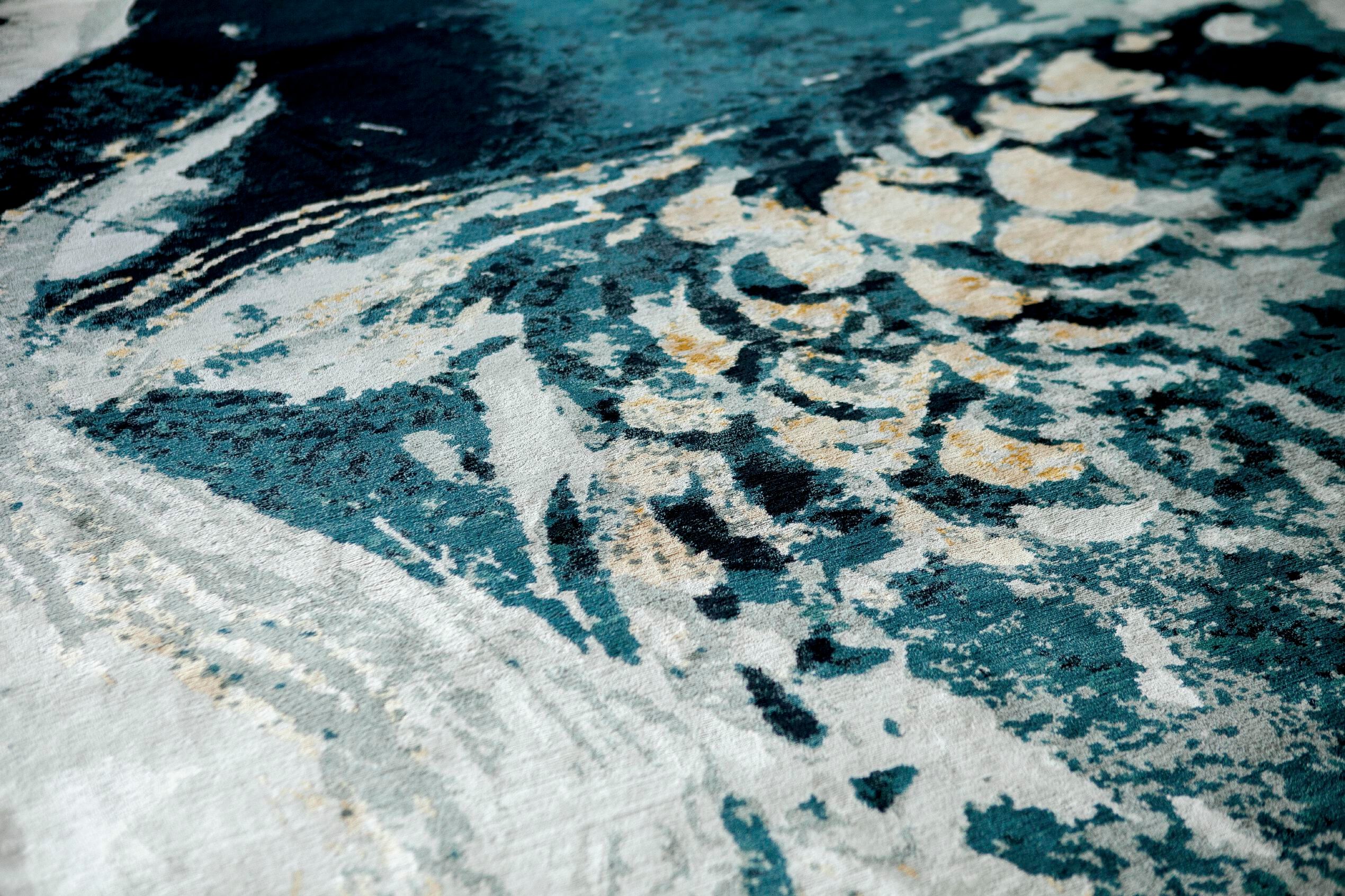 Прямоугольный ковер ручной работы из шерсти и шелка Tapis Rouge Koi Pond ARCH-00060879 - Вид №2