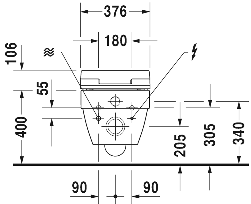 2525592000 Подвесной унитаз настенный Белый Duravit Vero Air Германия - Вид №4