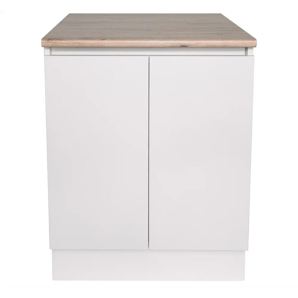 Кухонный шкаф напольный Миус 60x85x60 см ЛДСП цвет белый 89387888 STLM-2182176 Santreyd - Вид №1