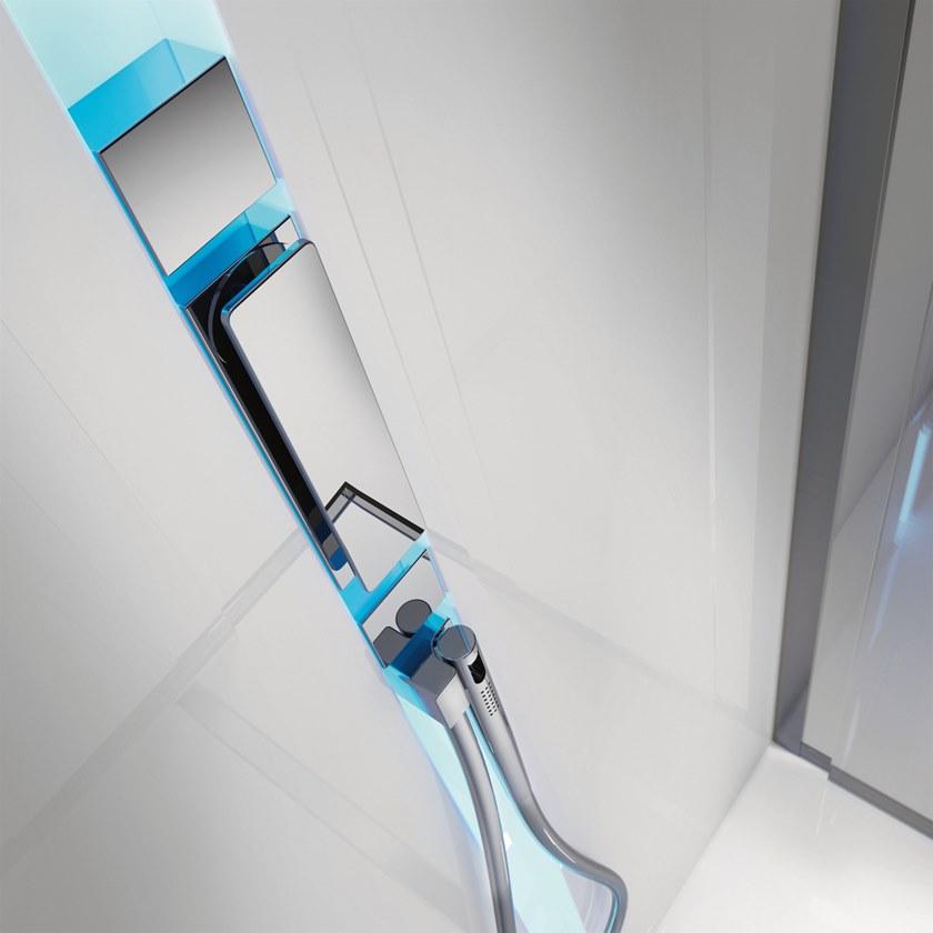 Gruppo Treesse Прямоугольная душевая кабина из стекла Sistema doccia sun-id-1463134 - Вид №2