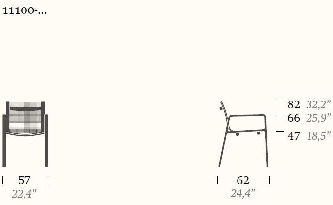 Садовый стул из ткани Park life #11110 Santreyd - Вид №5