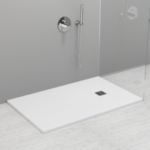 705930 Душевой поддон из минерального литья БЕЛЫЙ МАТОВЫЙ в комплекте с сифоном, Kerasan DOCCIA Италия