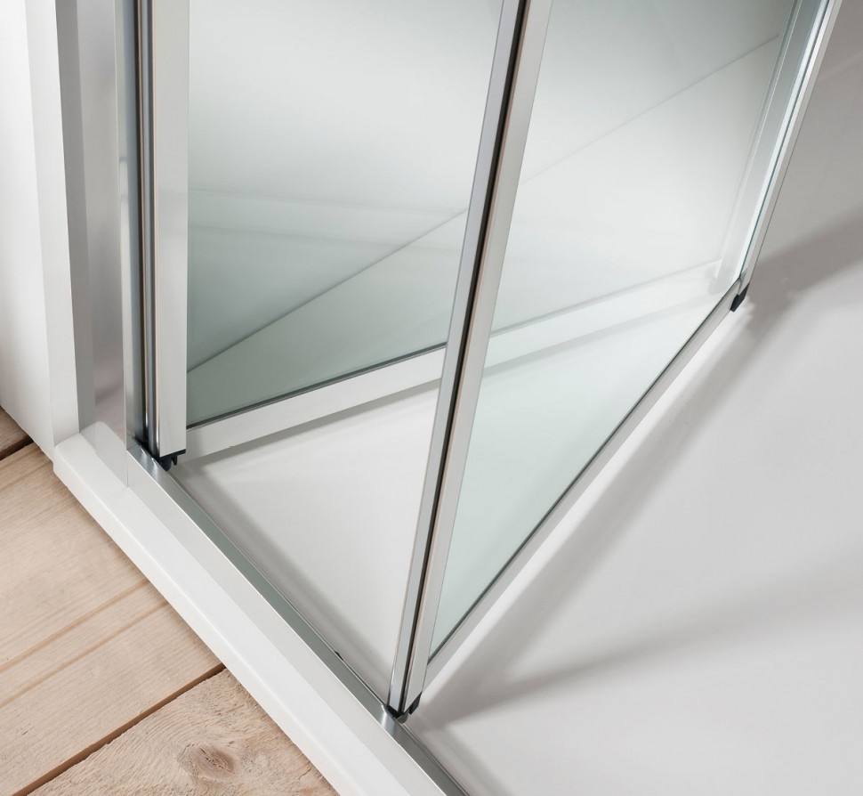 Дверь Bifold 1000mm c боковым экраном 1000mm Britton Burlington EBFSC1000, ESPSC1000  - Вид №2