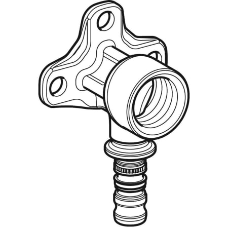 GEBERIT 601.296.00.5 Водорозетка Geberit Mepla 90°  - Вид №1