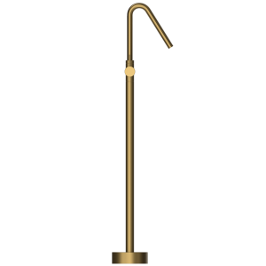 D412-B Напольный смеситель для ванны и душа, матовая латунь duten