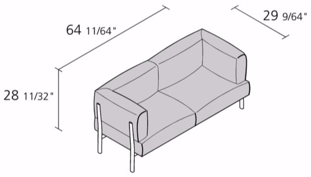 Alias 2-х местный диван Eleven sun-id-1508115 - Вид №4