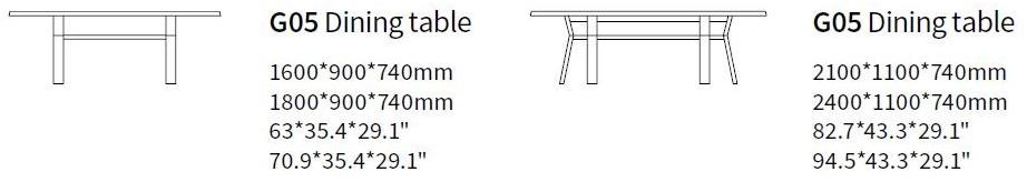 HC28 Cosmo Прямоугольный обеденный стол Sui G05 - Вид №1