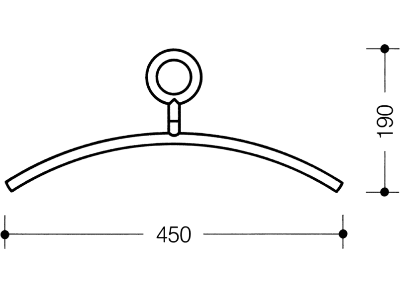570.2 вешалка HEWI USA Produkte  - Вид №2