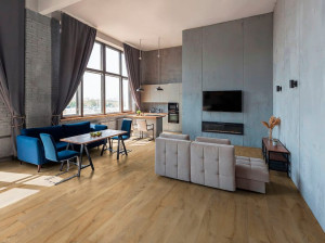 Пол SPC под дерево