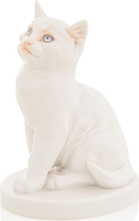 10528802 Meissen Фигурка 11,5см "Котенок" (Эрих Хёзель, 1917г.) Фарфор 