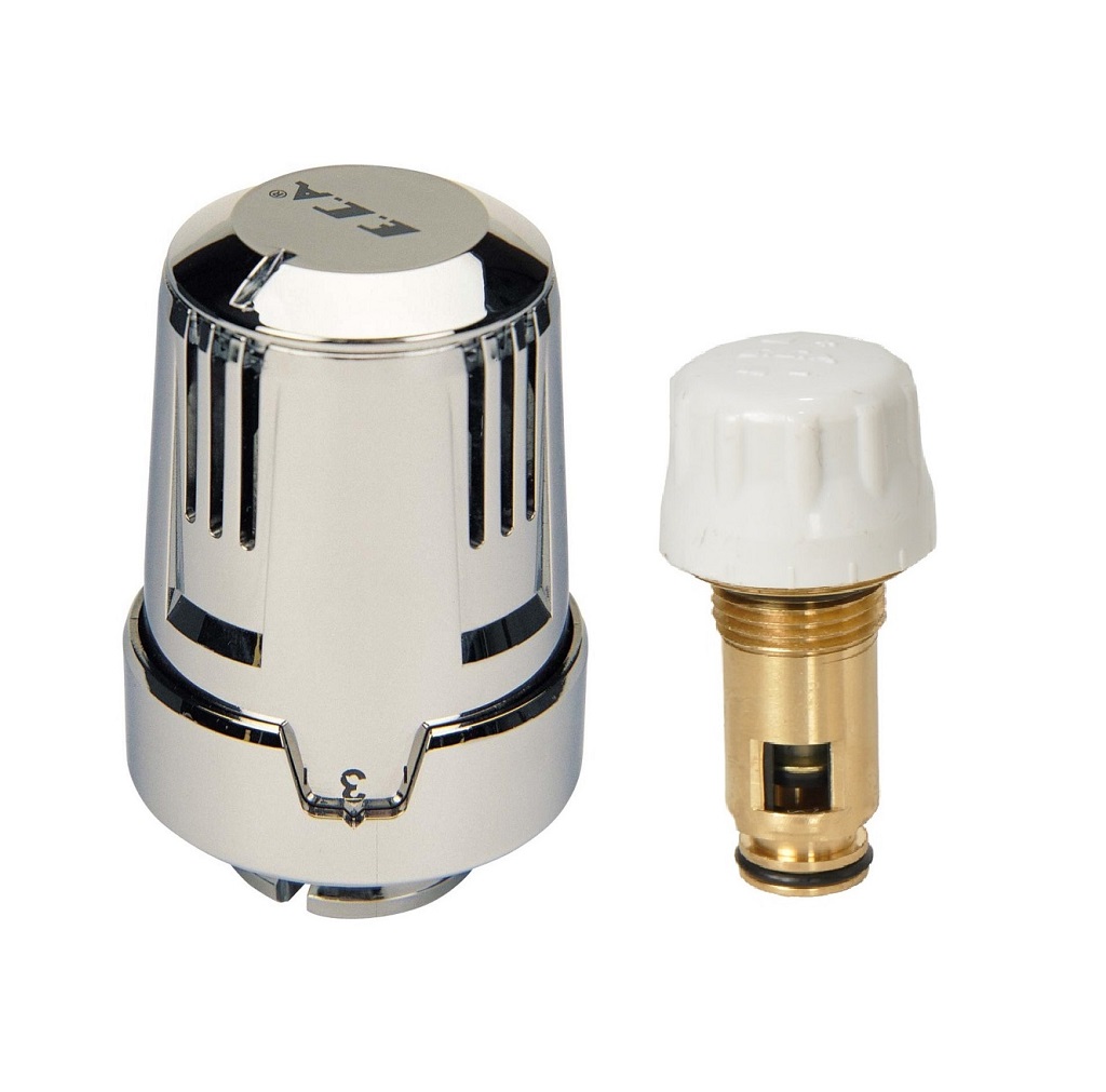 Компактный тип TRV Chrome Термостатические клапаны радиатора Eca sun-id-2094481 - Вид №1