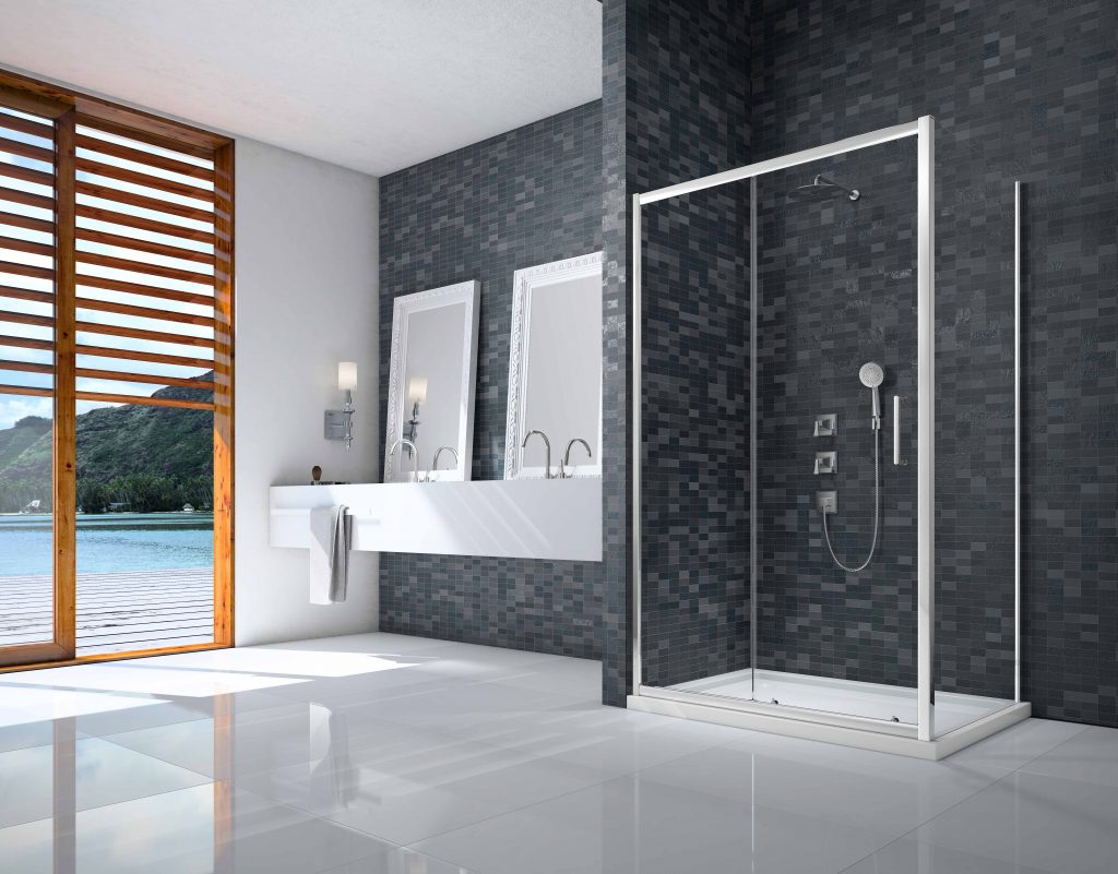 Дверь в нишу DWH04A0 Merlyn Ionic Хромированный 