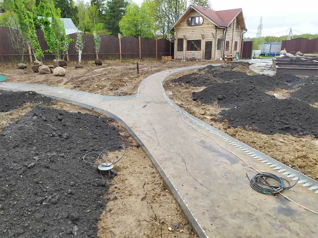 Металлический бордюр 1200*110*70*1,5 компл. ГеоПластБорд GPBST-08 - Вид №10