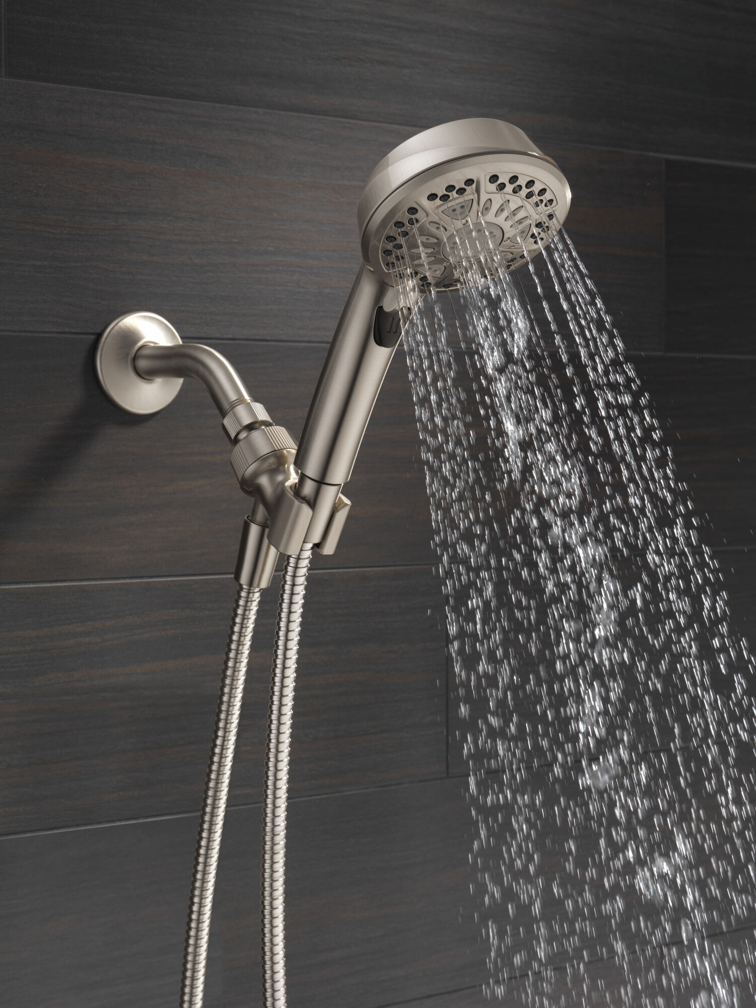 75601SN 7 Настройка ручного душа Delta Faucet Universal Showering Матовый никель Spotshield  - Вид №5