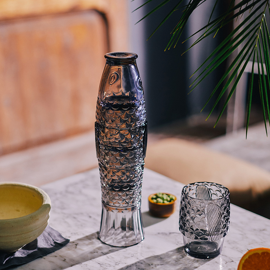 DYKOIFIWG Набор подарочный из 4-х стаканов koifish, серый Doiy  - Вид №1