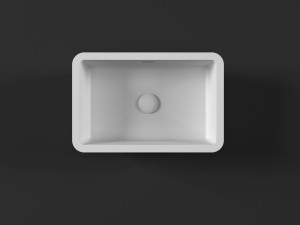 Встраиваемый прямоугольный умывальник в HIMACS