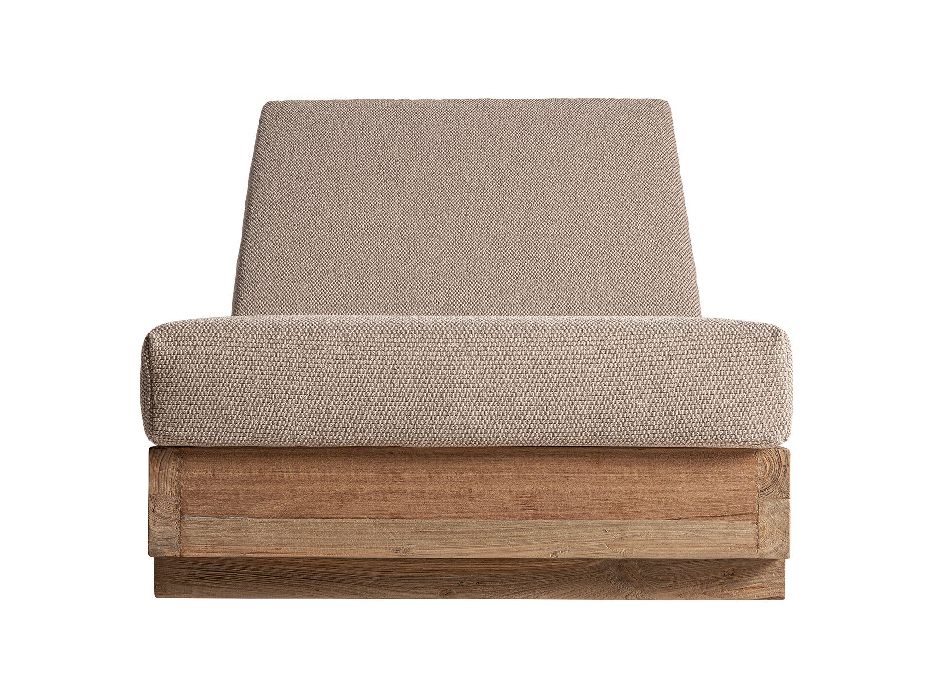 Садовая кровать с откидной спинкой из ткани и дерева Vical Home Pure ARCH-00115714 - Вид №1