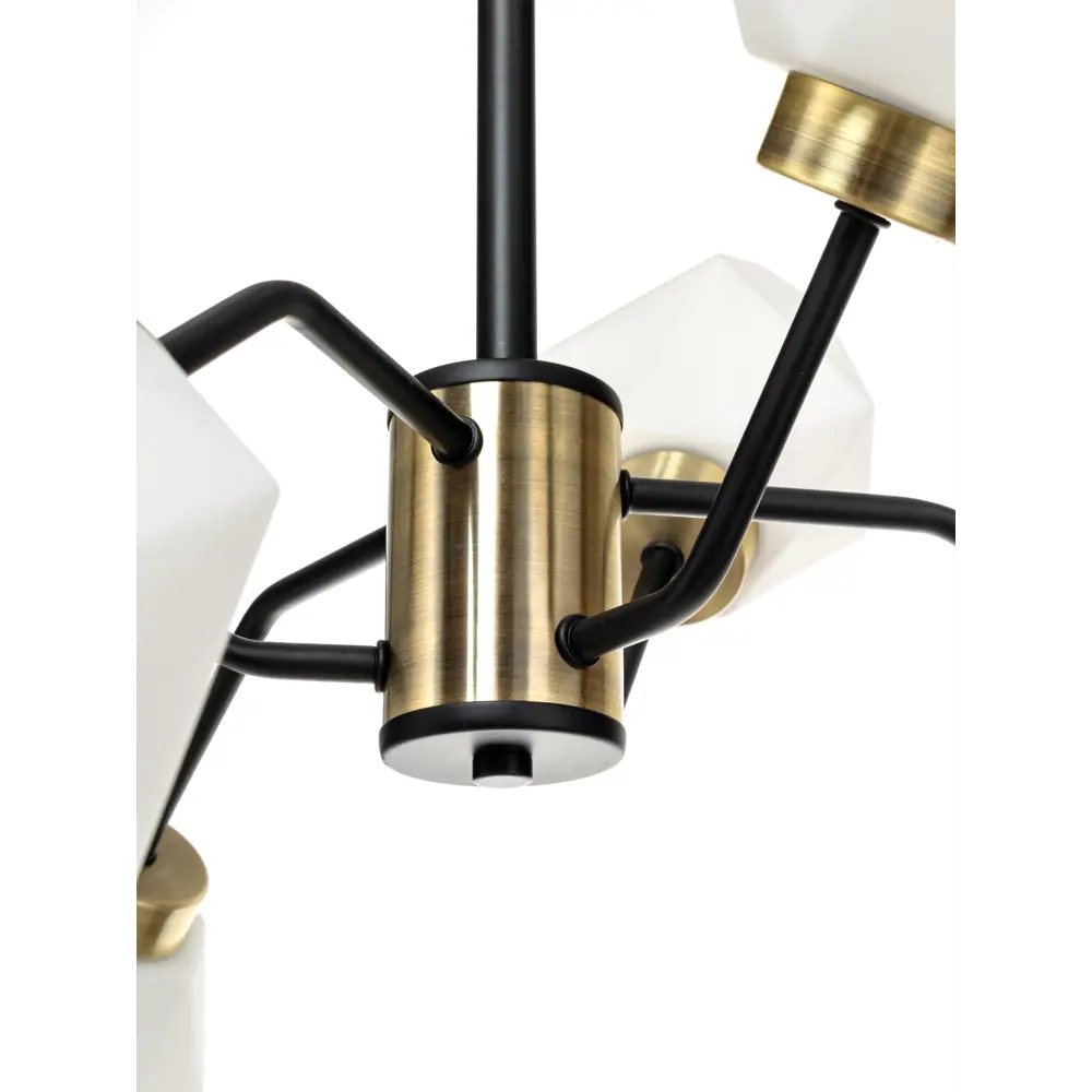 Люстра на штанге Lamplandia Geometry L1433, 6 ламп, 20 м², цвет черный STLM-2021432 - Вид №4