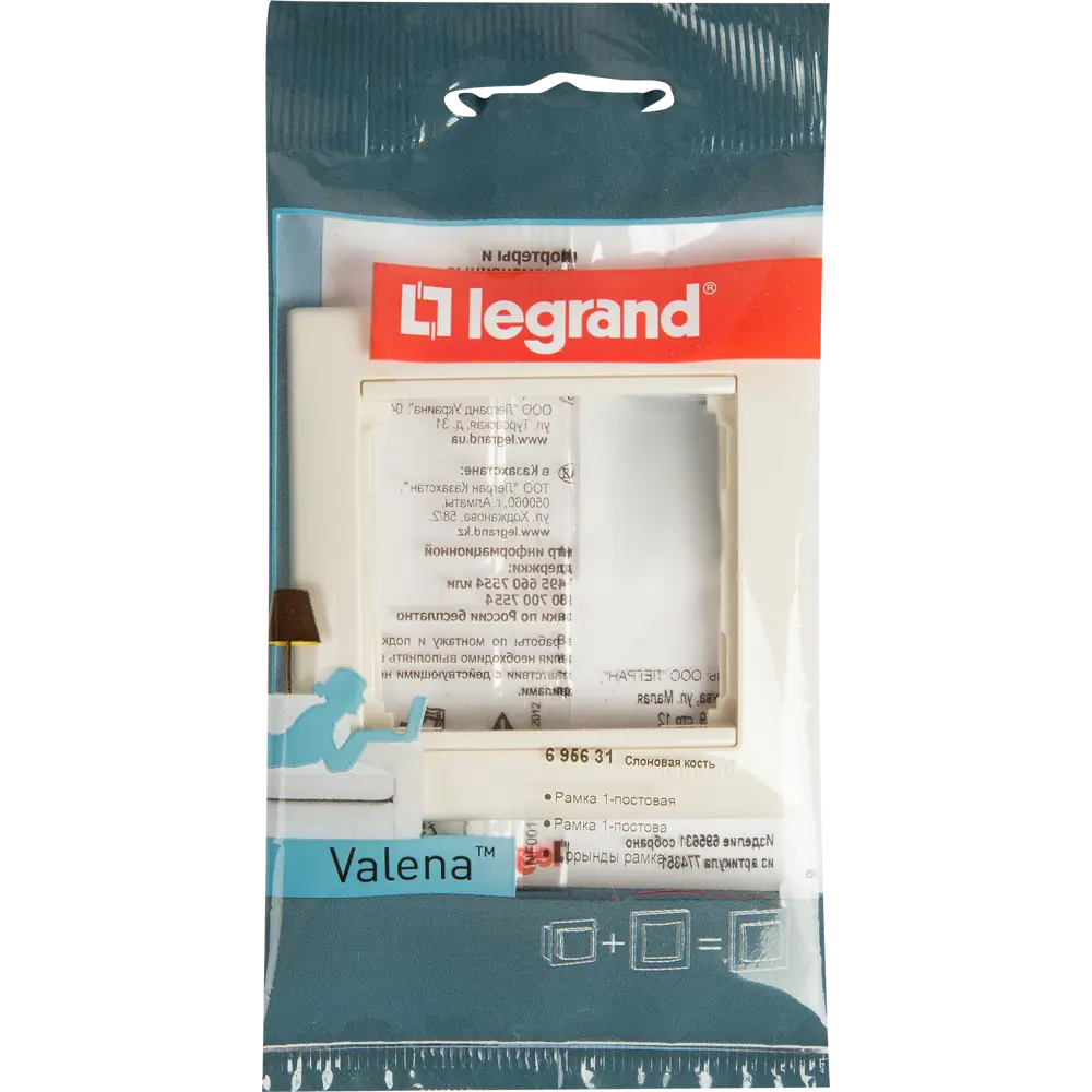 Рамка Legrand Valena Classic для розеток в цвете слоновая кость 11274189 STLM-0001154 - Вид №4