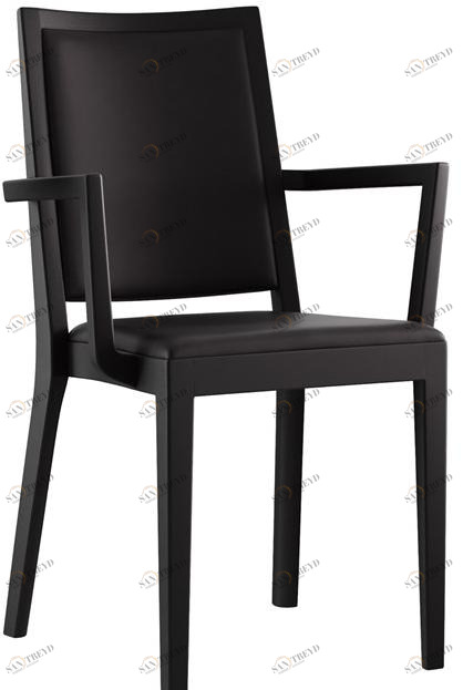 horgenglarus Штабелируемый стул из массива дерева с подлокотниками Miro 6-406a