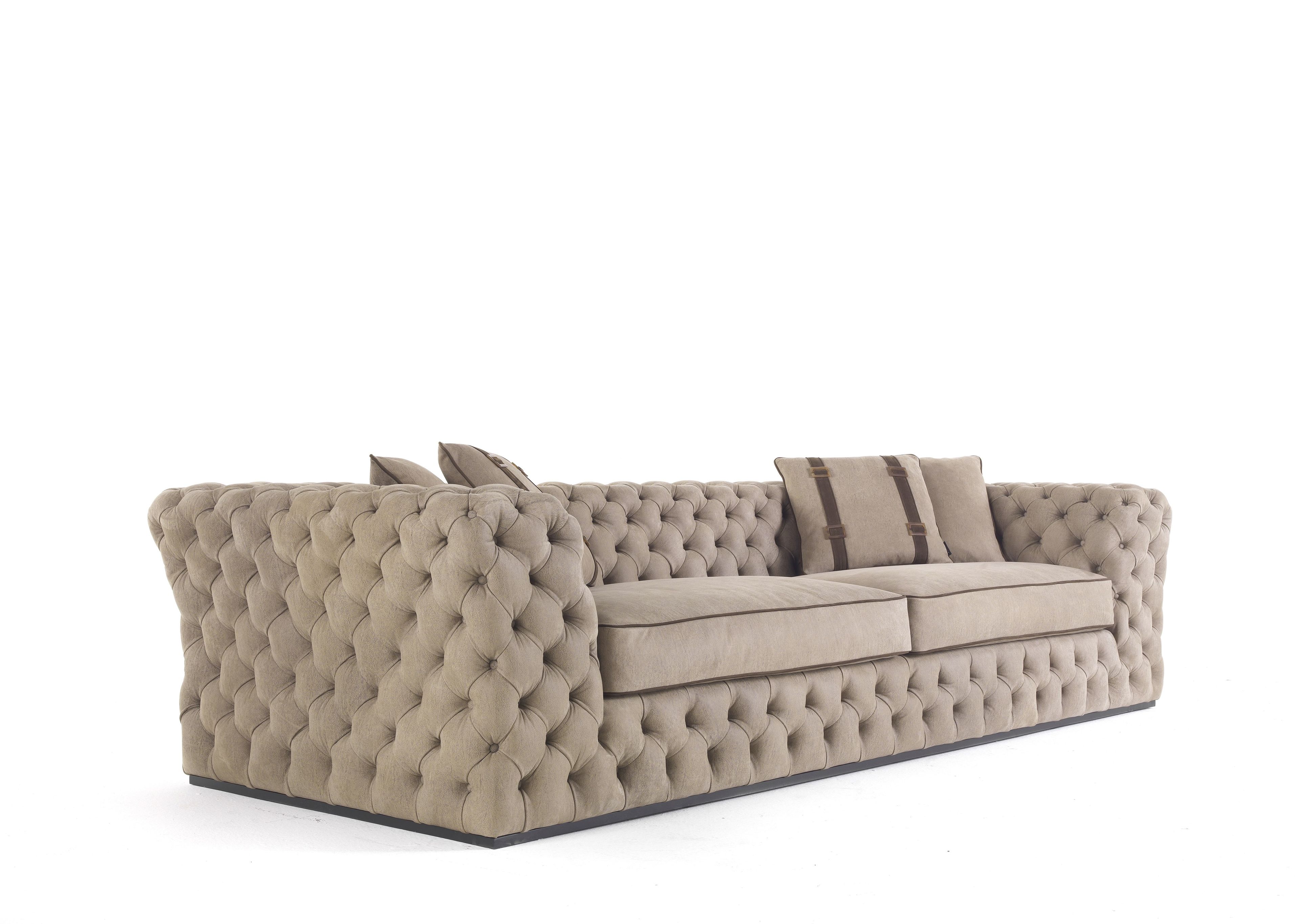 3-местный кожаный капитонный диван Gianfranco Ferré Home King'S Cross ARCH-00004377 - Вид №1