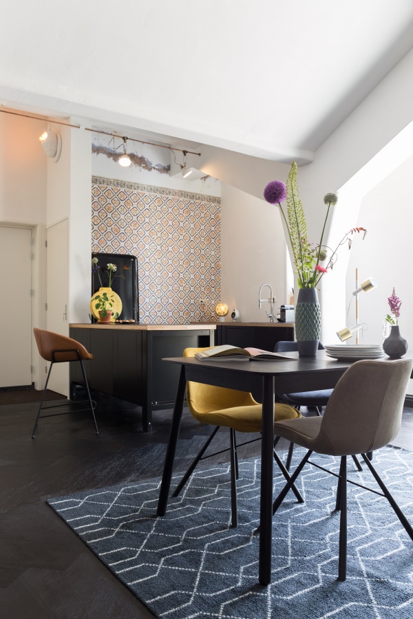 Стул Brent синий Zuiver 1100301 - Вид №1