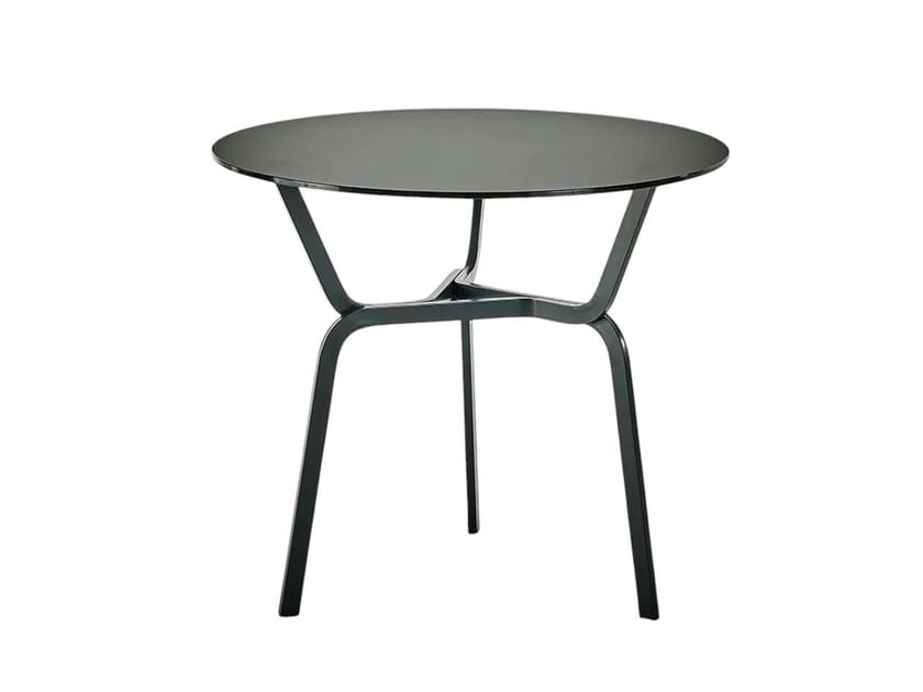 Круглый стол из хрусталя и алюминия BALERI ITALIA корни ARCH-00063756