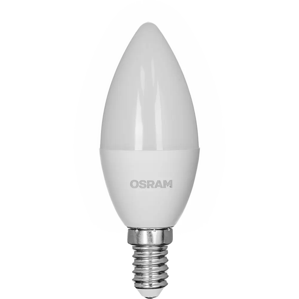 Светодиодная лампа OSRAM свеча 5Вт E14 с теплым белым светом 85100494 STLM-0917768 - Вид №1
