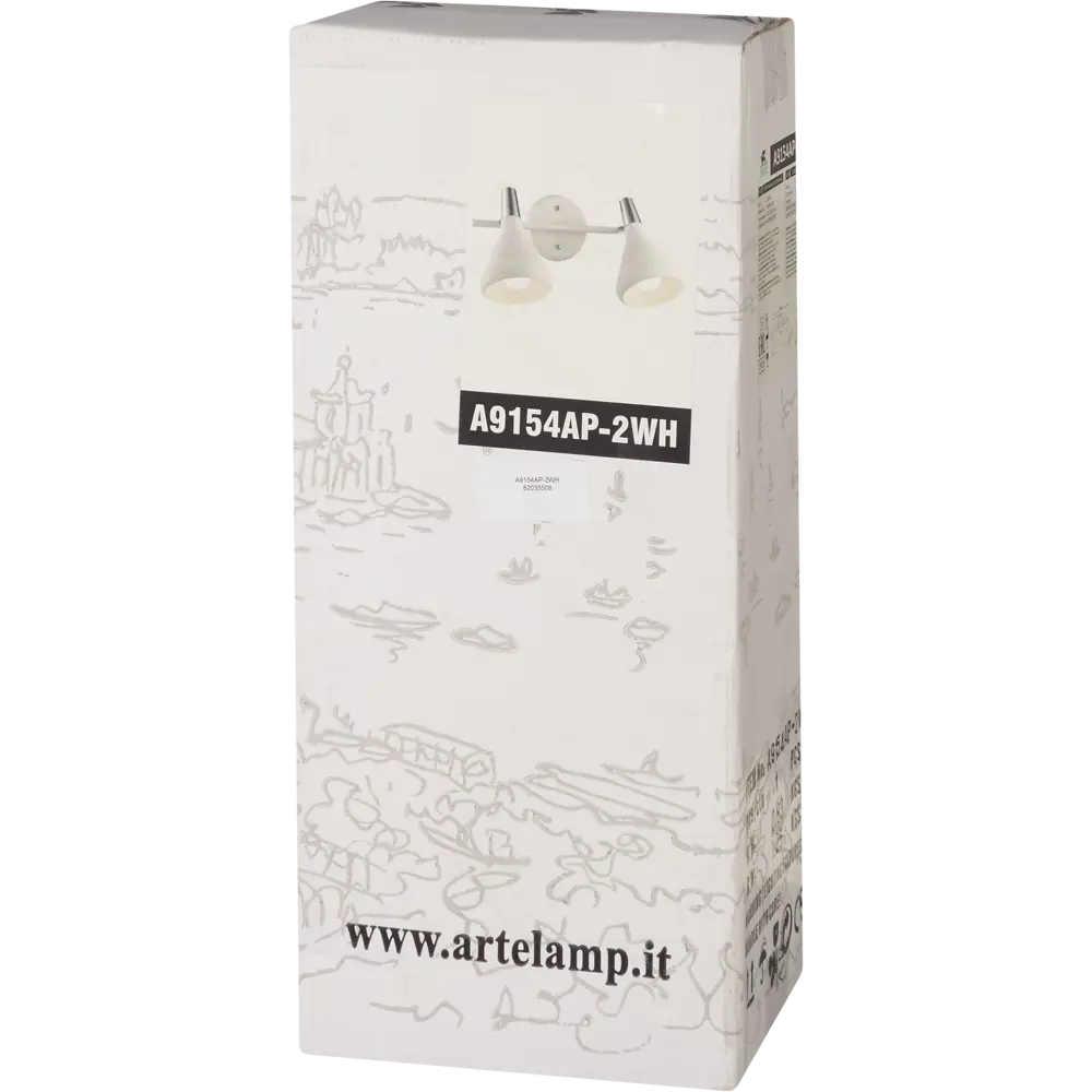 Спот поворотный Cico 2xE14x40 Вт металл цвет белый 82035508 STLM-2052863 Arte Lamp  - Вид №6