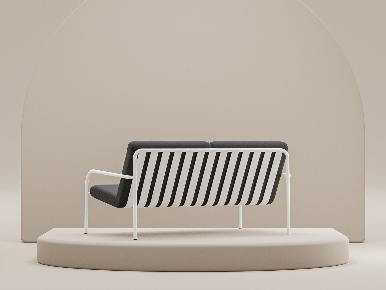 Стальной садовый диван с порошковым покрытием Metallbude CRUZ ARCH-00037484 - Вид №24