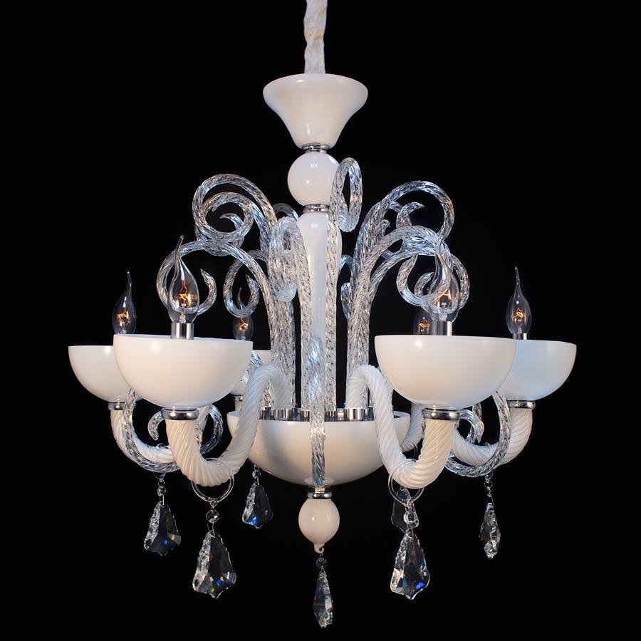 Подвесная люстра Arte Lamp Albina A1130LM-6CC ARTE LAMP ДИЗАЙНЕРСКИЕ, ALBINA 056324 Белый  - Вид №3