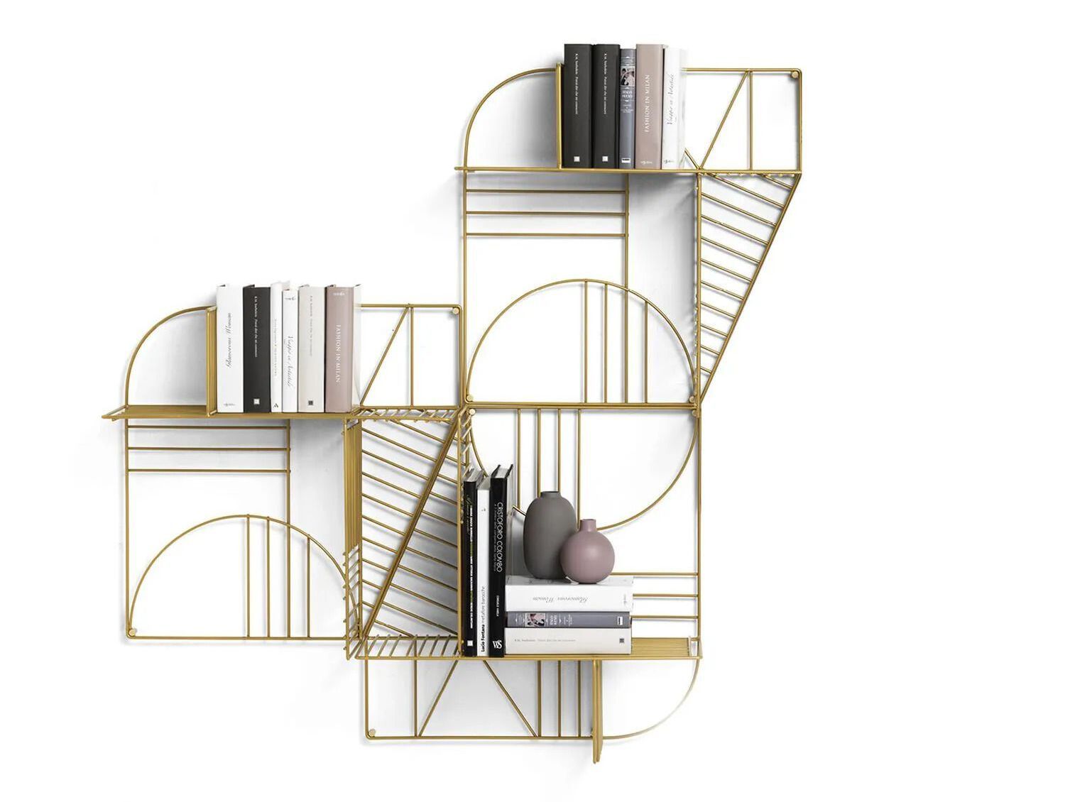 Подвесной книжный шкаф из окрашенного металла In Stock Mogg ARCH-00011646