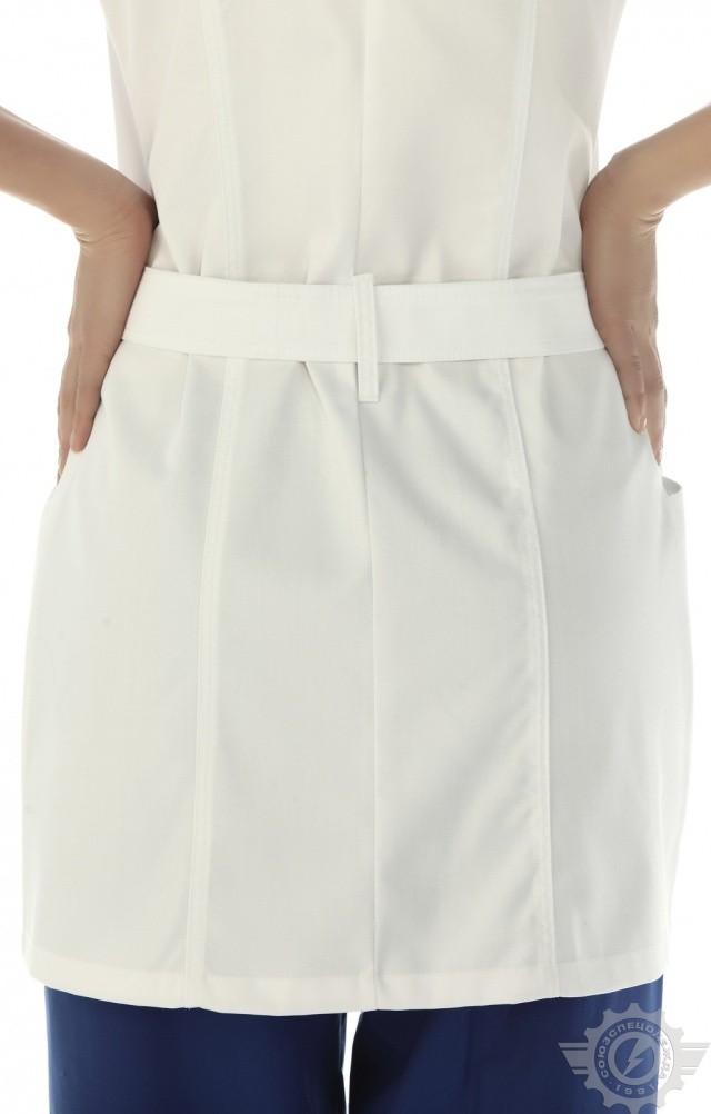 63790 Халат "Леди" женский белый  Медицинская одежда  размер 40/146-152 Спецодежда  - Вид №7