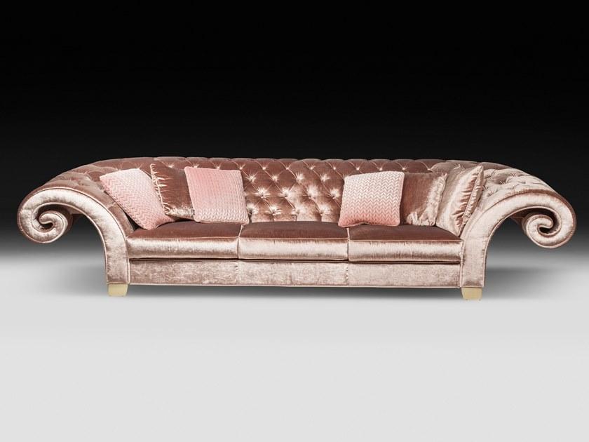 VGnewtrend Стеганый диван с обивкой из бархата New versailles 7542559.97  - Вид №1