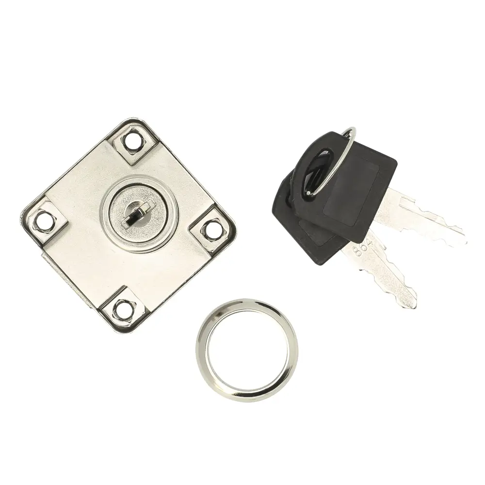 Замок мебельный накладной Lock.138, прямоугольный хромированный 82924122 STLM-2036008 Santreyd  - Вид №1