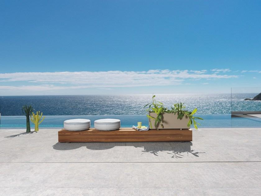 Roberti Круглый садовый пуф из ткани Key west 4245 - Вид №3