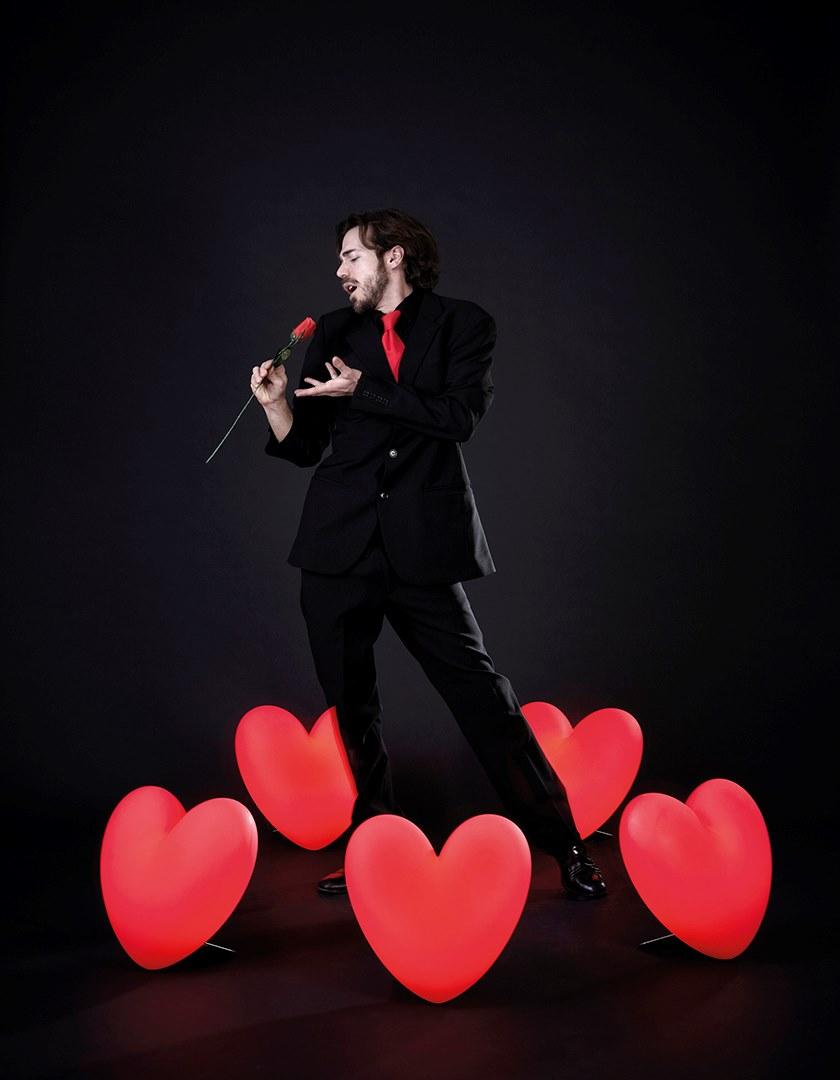 SLIDE Настольная лампа из полиэтилена Love sun-id-1516045 - Вид №2